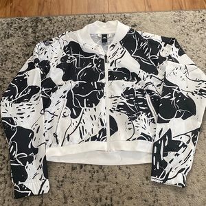 Adidas cropped windbreaker. Never worn